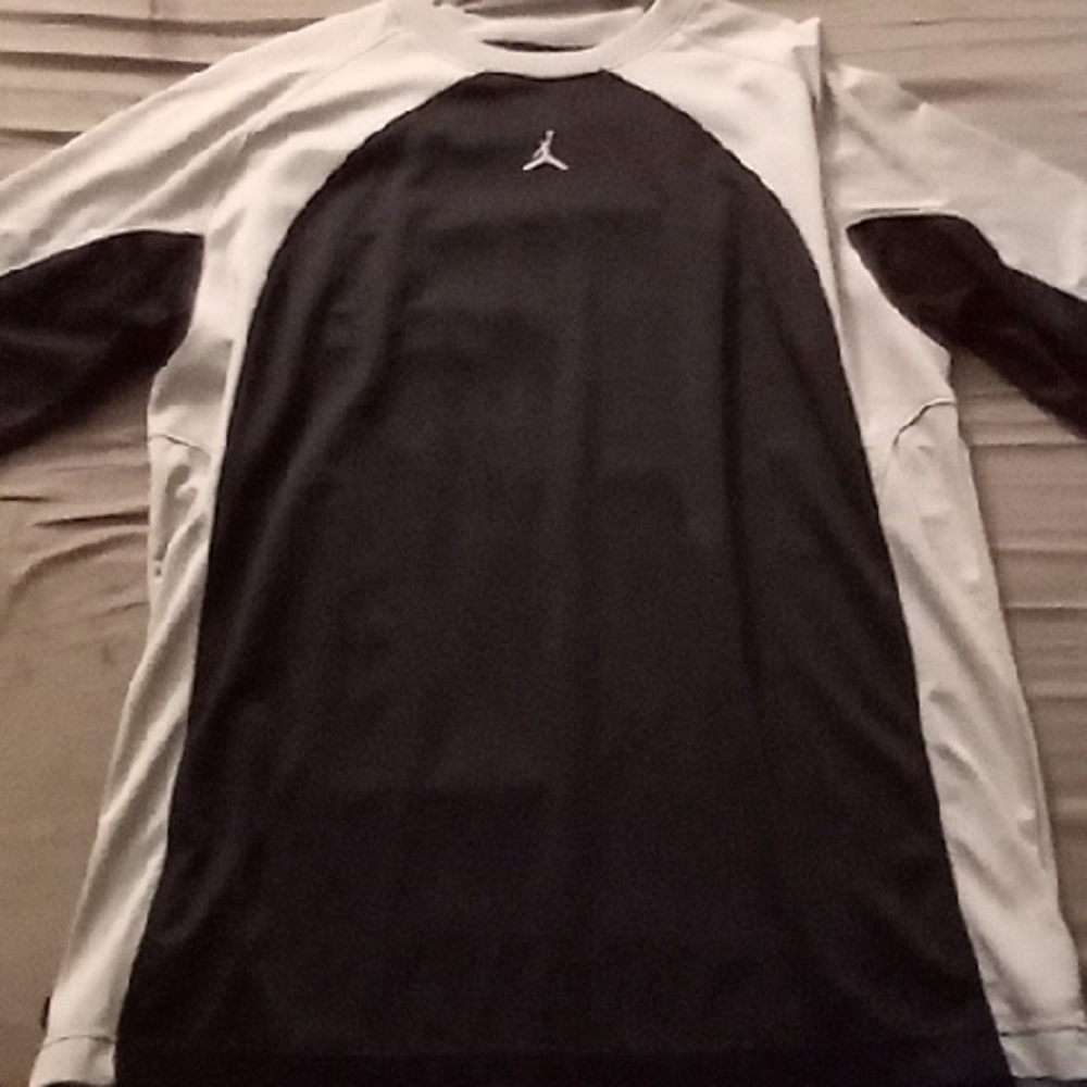 Jordan Two-Tone Black and White Long Sleeve